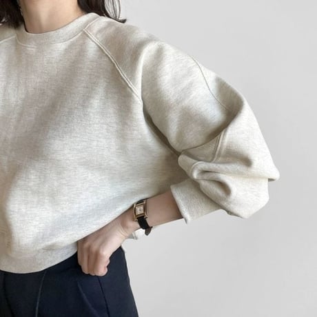 raglan volume sleeve sweat pullover /2color　NK1993