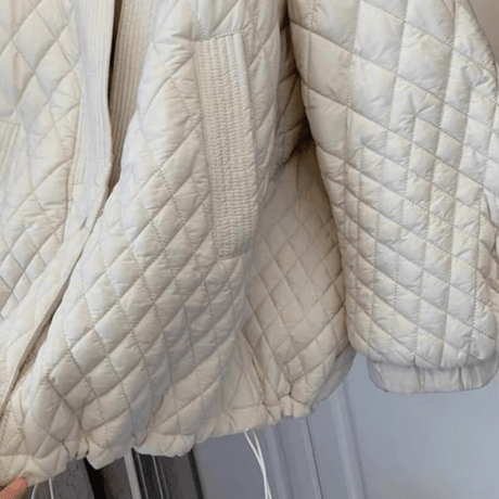 v-neck quilting blouson /2color　NK1714