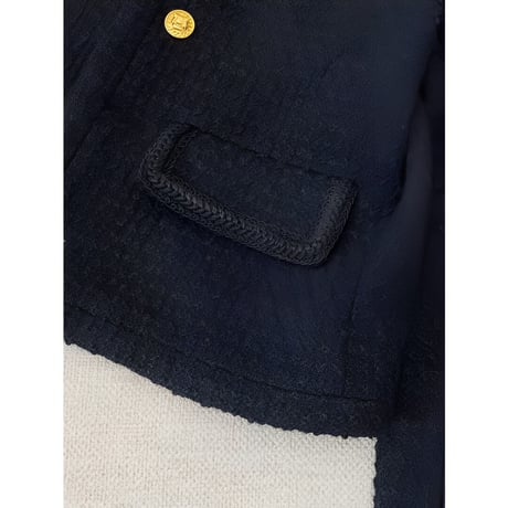 gold button tweed jacket　NK1274