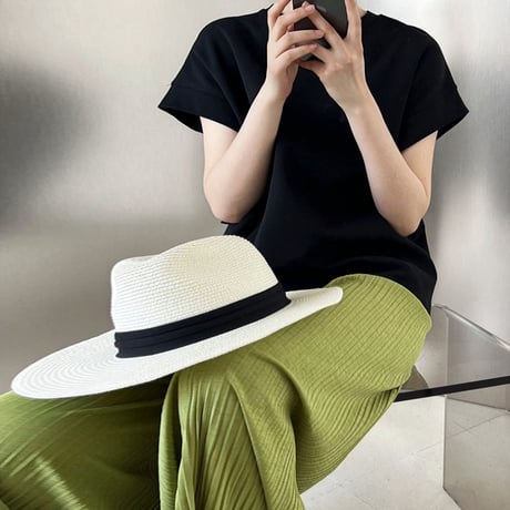 french sleeve design pullover /3color　NK1809