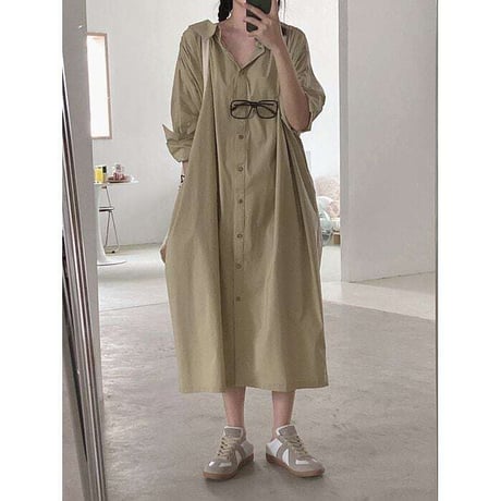 back drape shirt one-piece　NK1105