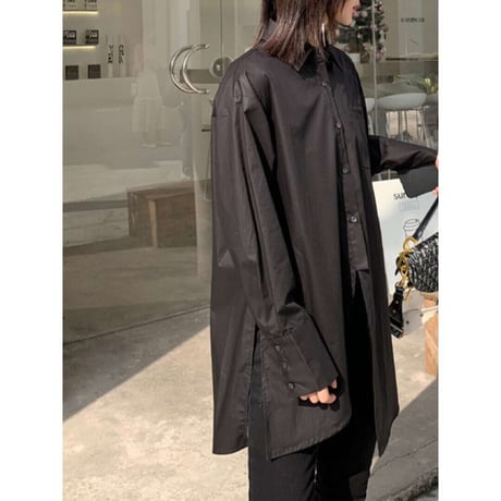 over size asymmetry shirt /2color　NK1339