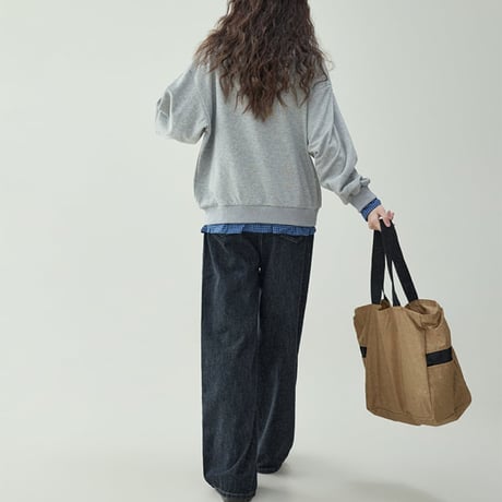 round neck faux two piece sweatshirt　NK1657