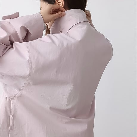 relaxed stand collar long coat /3color　NK2189