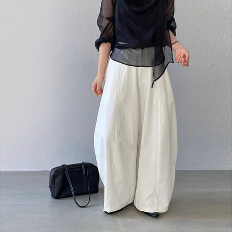 relaxed cocoon wide pants /3color　NK2177