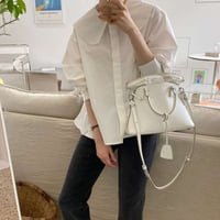 sailor color puff sleave blouse /2color　NK1354