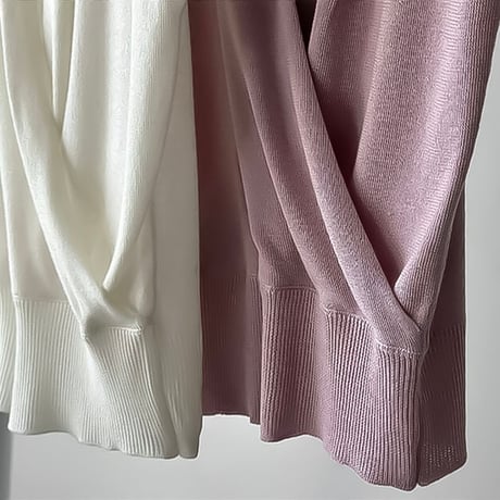 cross-neck knit pullover /4color　NK2319
