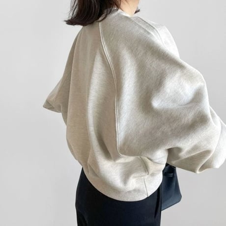 raglan volume sleeve sweat pullover /2color　NK1993