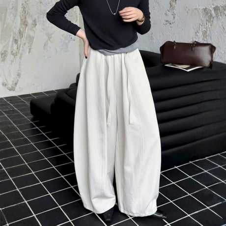volume tuck wide pants /3color　NK1943