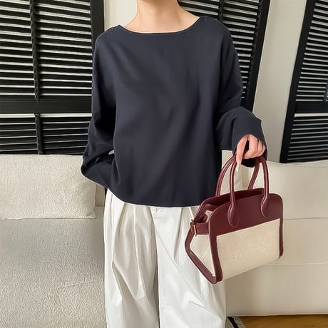back ribbon design blouse /3color　NK2311
