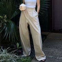 striped tuck pants /2color　NK1161