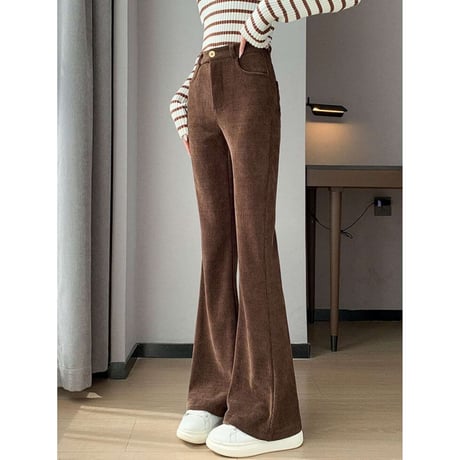 corduroy flare skirt /2color　NK1379