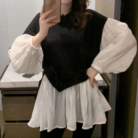 docking flare blouse　NK1349