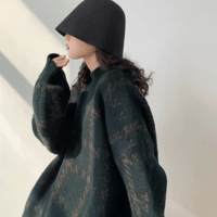 retro high neck knit/2color　NK1711