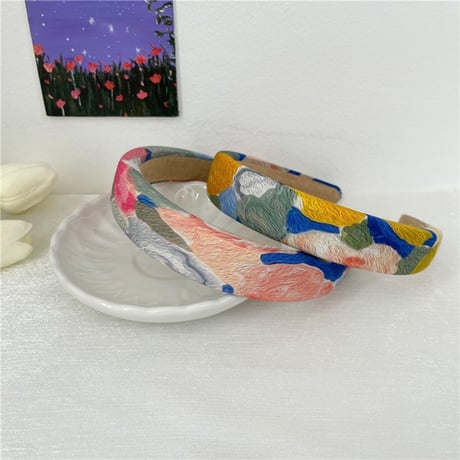 color paint hair headband /3color　NK1601