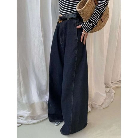 wide leg high waist denim　NK1385