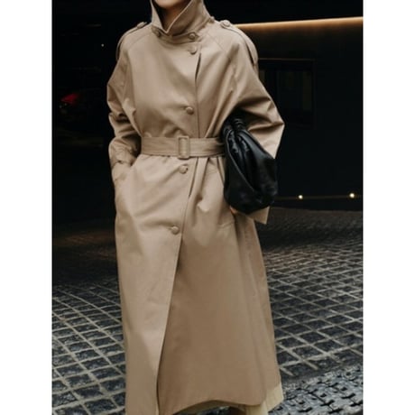 stand collar trench coat /2color　NK1283