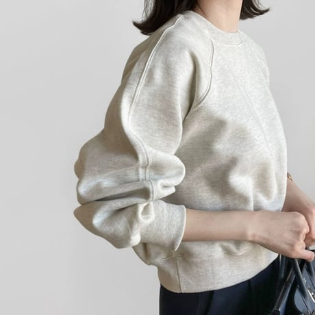 raglan volume sleeve sweat pullover /2color　NK1993
