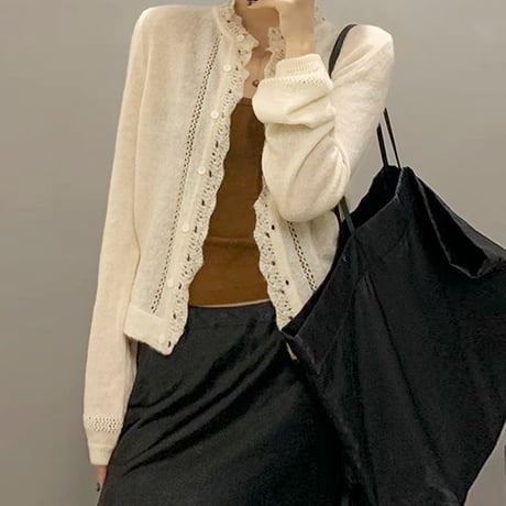 delicate elegance lace cardigan /2color　NK1720