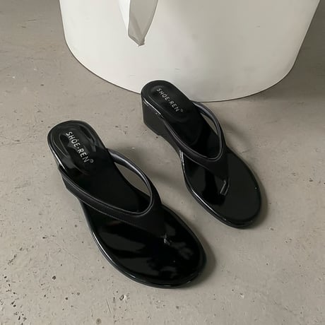 low wedge thong sandal /4color　NK1838