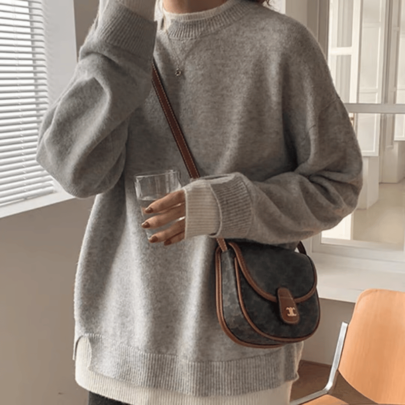 layered knit tops /2color NK1588 | HiLo＆HiLo