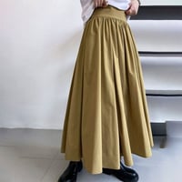high waist flare maxi skirt /3color　NK2318