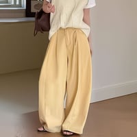 tucked voluminous wide pants /2color　NK2309
