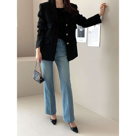 tweed tailored jacket /2color　NK1272