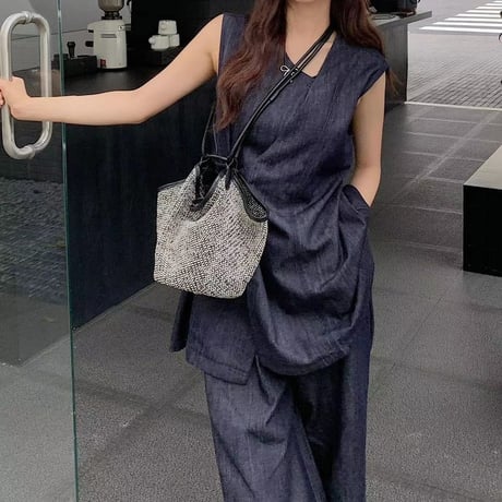 mini bucket bag /2color　NK1593