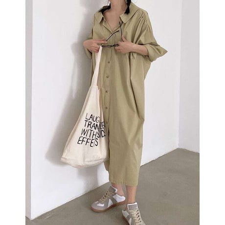 back drape shirt one-piece　NK1105