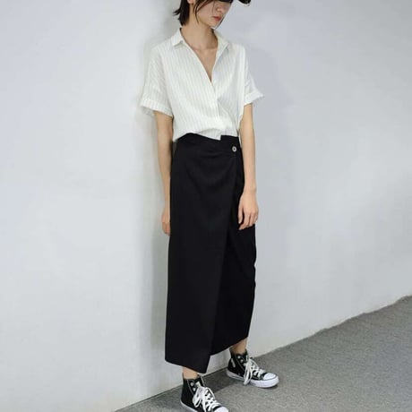 side tack long skirt　NK1165