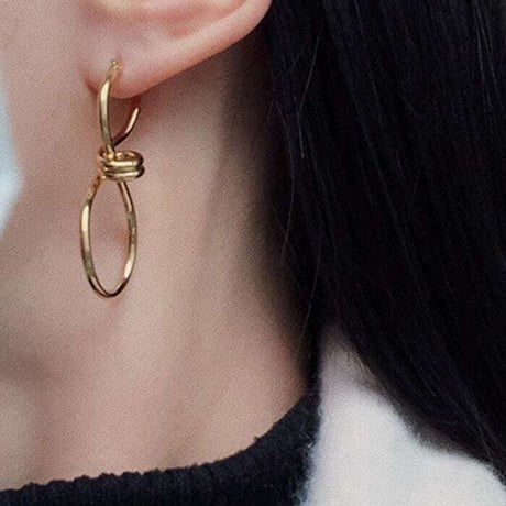 twist design pierce /2color　NK1203
