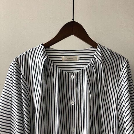balloon sleeve stripe blouse　NK1071