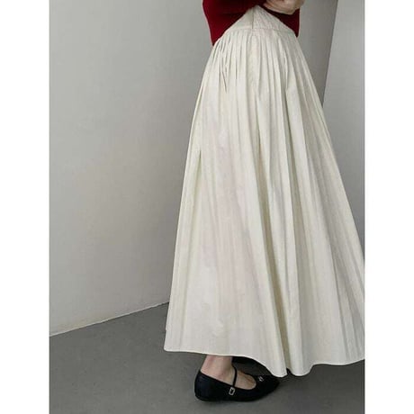 pleats maxi skirt /2color　NK1141