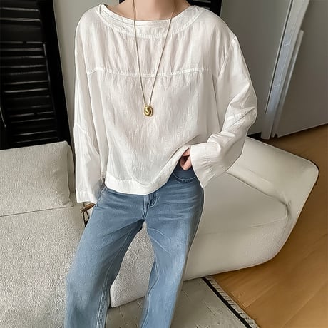 back ribbon design blouse /3color　NK2311