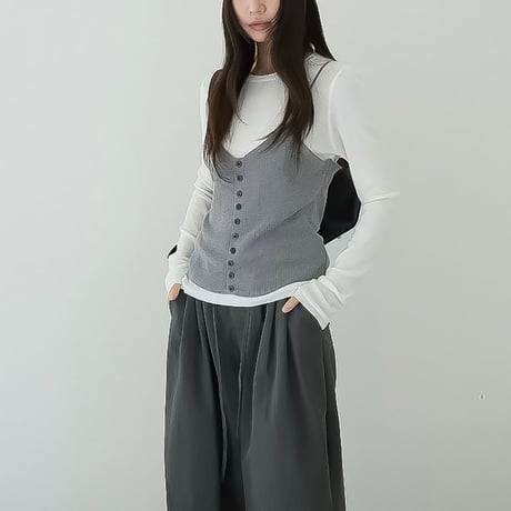 relaxed wrap wide pants /3coloe　NK2190
