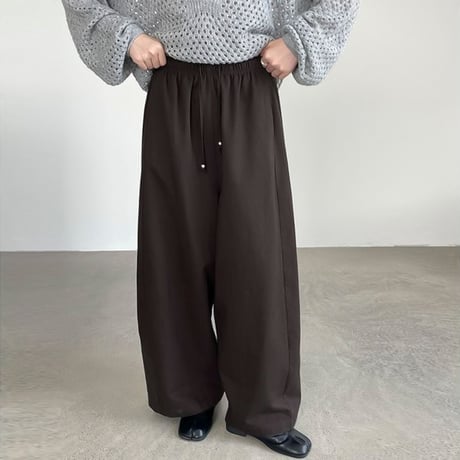 volume wide easy pants /3color　NK1954