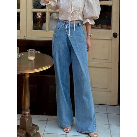 high waist 3button denim pants　NK1366