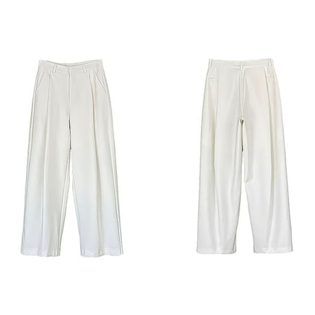 relaxed tuck wide pants /3color　NK2182