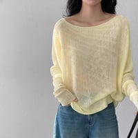 off shoulder dolman knit /7color　NK2316