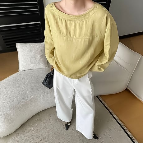 back ribbon design blouse /3color　NK2311