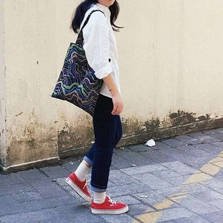 abstract print tote bag　NK1177