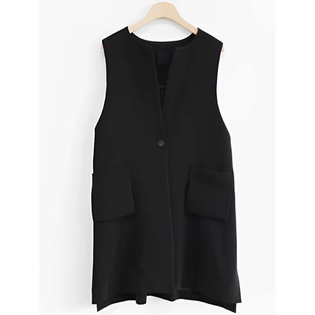 side button gilet /2color　NK1282