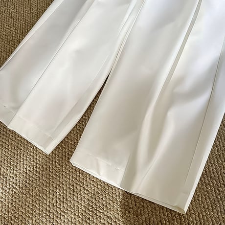 relaxed tuck wide pants /3color　NK2182