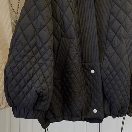 v-neck quilting blouson /2color　NK1714