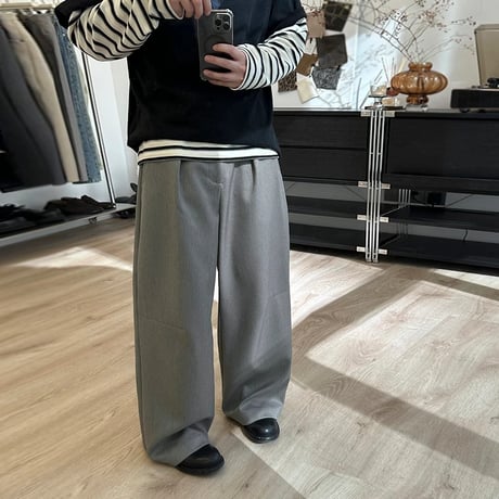 tailored wide leg pants /2color　NK1767