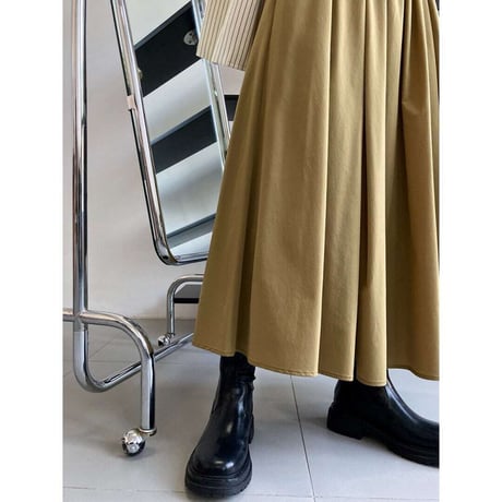 Aline high waist pleats skirt /3color　NK1391