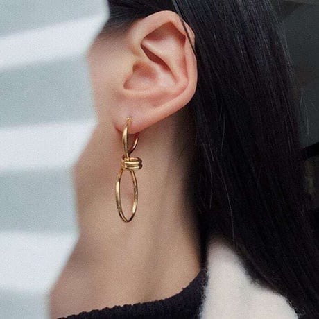 twist design pierce /2color　NK1203
