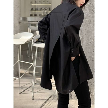 over size asymmetry shirt /2color　NK1339