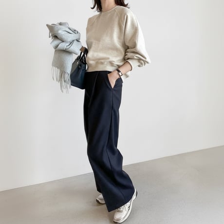 raglan volume sleeve sweat pullover /2color　NK1993